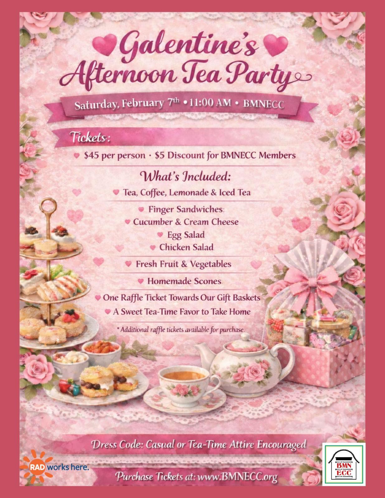 Galentine's Day Tea Party at BMNECC Bulgarian Macedonian National Educational & Cultural Center, West Homestead