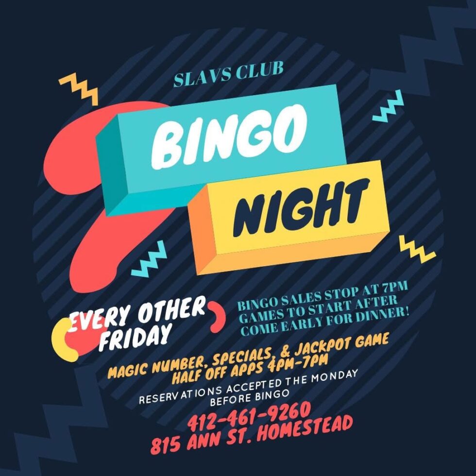 Bingo Night at The Slavs Social Club | Every other Friday