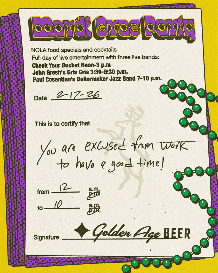 Mardi Gras at Golden Age Beer Company