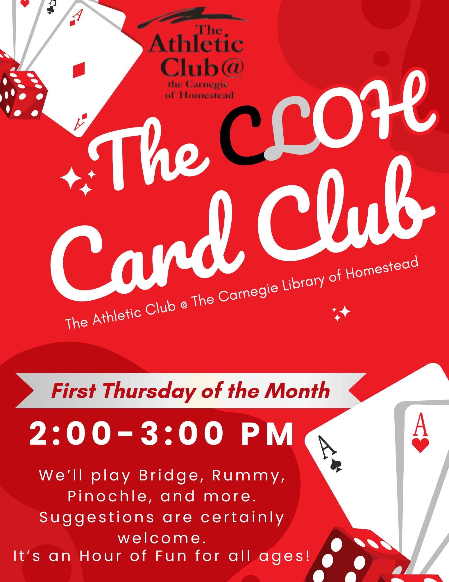 The CLOH Card at Carnegie Library of Homestead | First Thursdays
