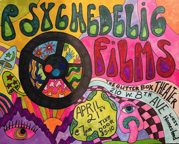 Psychedelic Films by Steven Haines at The GlitterBox Theater