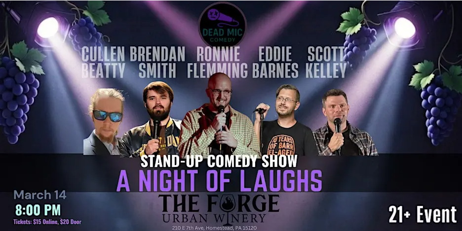 Dead Mic Comedy Presents a Night of Laughs at The Forge Urban Winery