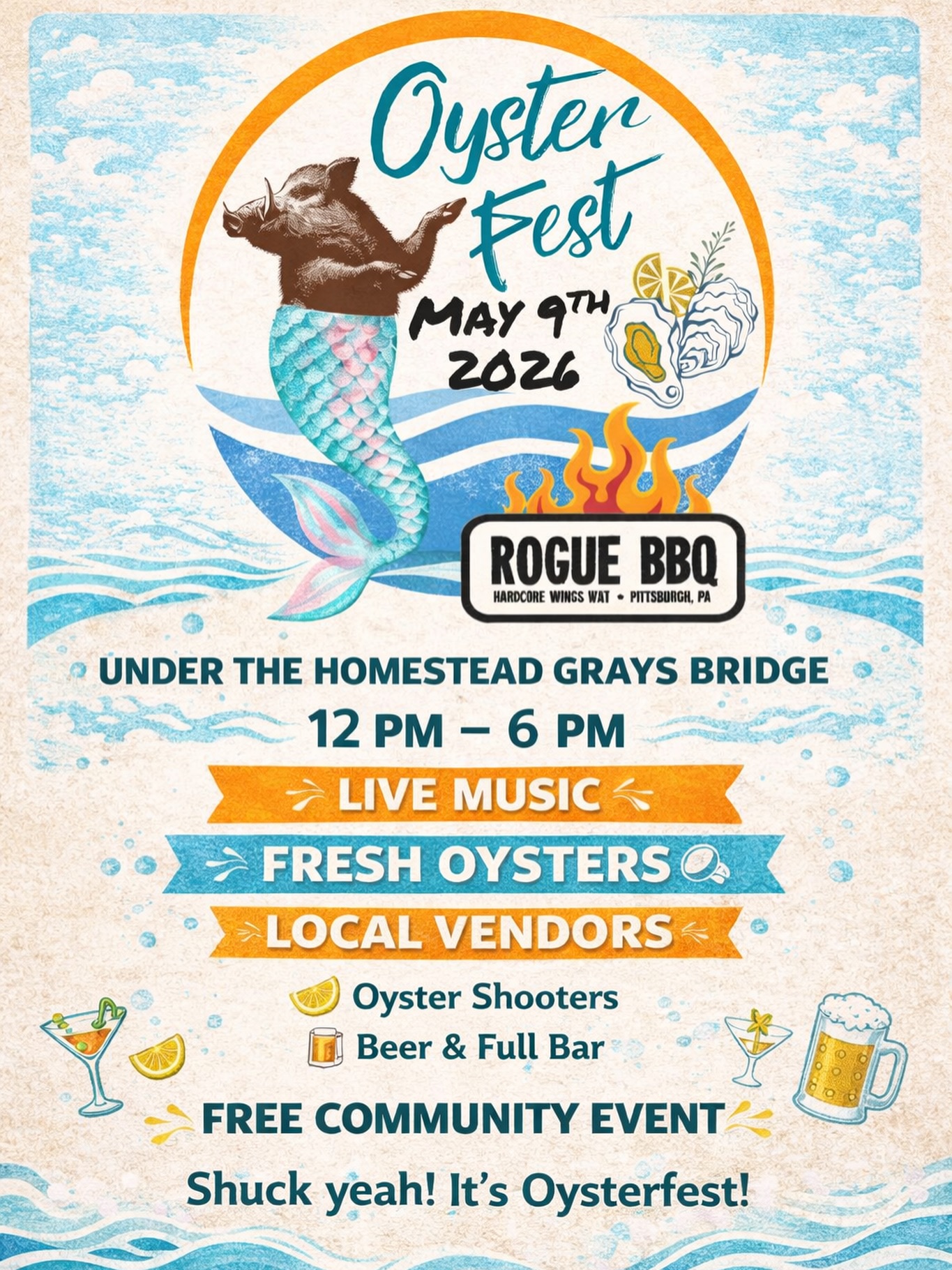 Oyster Fest: Under the Bridge with Rogue BBQ