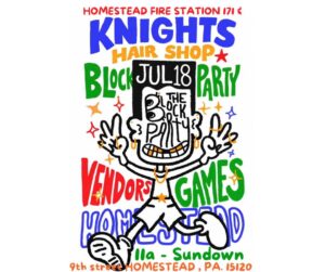 Knights Barber Shop Annual Block Party with Homestead Fire Department