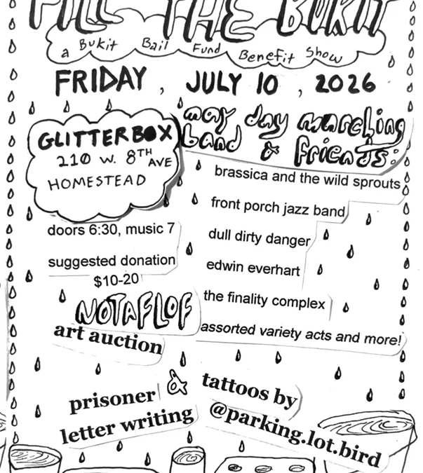 may day marching band: fill the bukit benefit show at the Glitterbox Theater | July 10