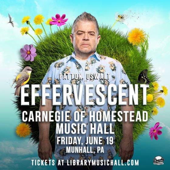 Patton Oswalt: Effervescent at the Carnegie of Homestead Music Hall | June 19