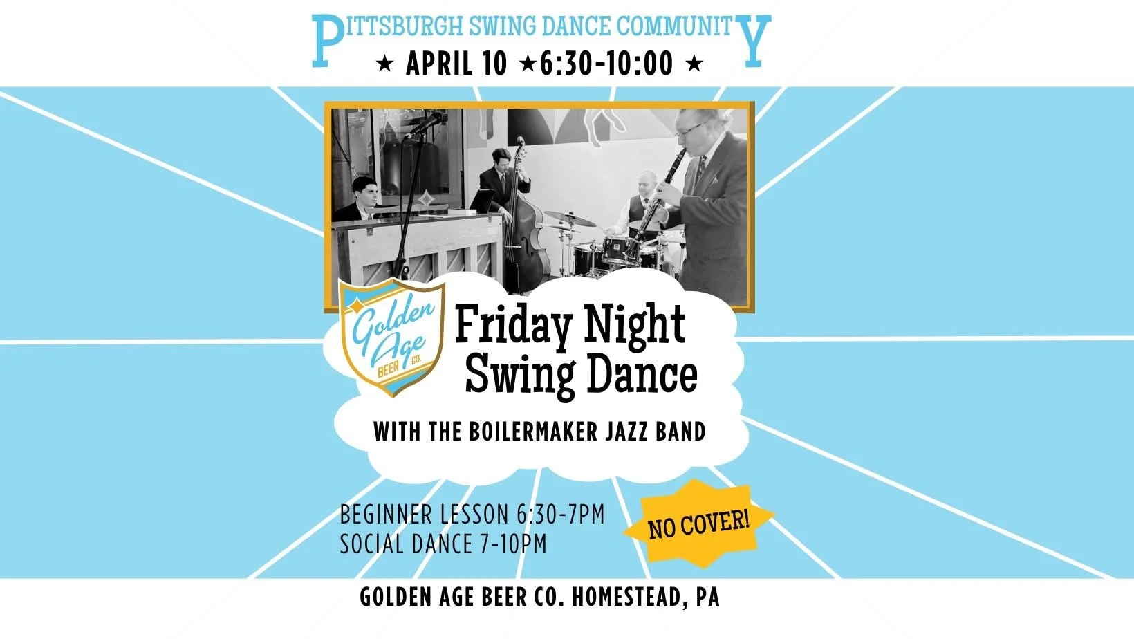 Friday Night Swing Dance with Pittsburgh Swing Dance Community at Golden Age Beer Co.