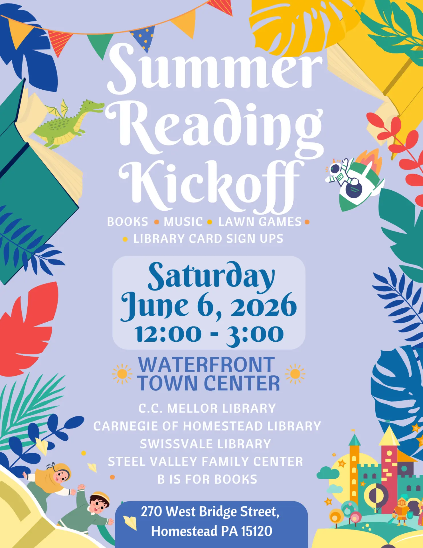 Summer Reading Kickoff Event at The Waterfront