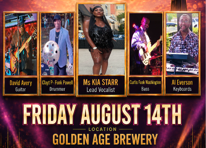 High Frequency starring Kia Starr at Golden Age Beer Co. | Aug 14